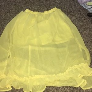 Yellow skirt